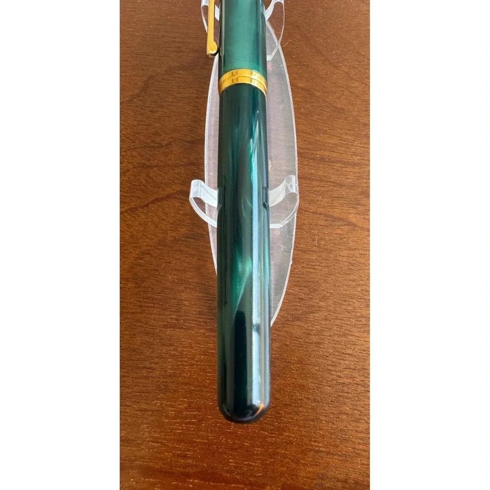Visconti 1st Edition Green Marble Pericle Rollerball Pen RARE Vintage